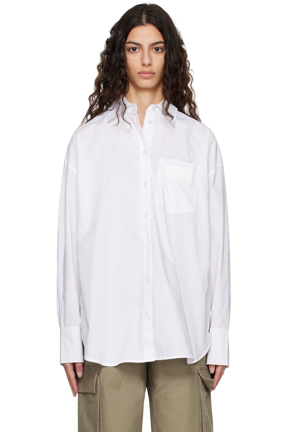REMAIN Birger Christensen - Chemise blanche à plis