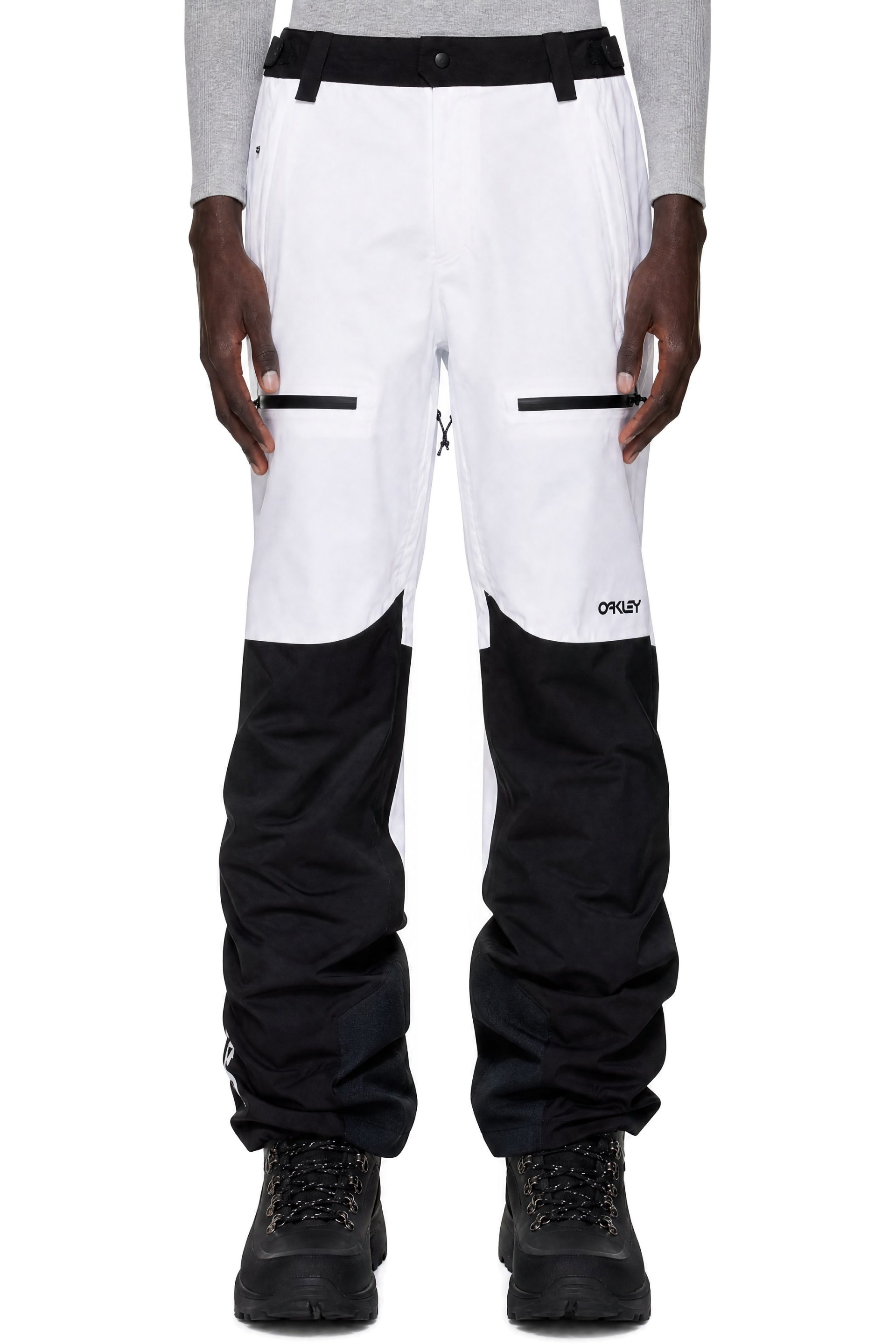 Oakley - Pantalon de neige coquille 2.0 blanc et noir à doublure et à logos