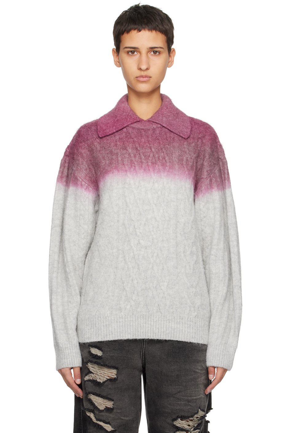 ADER error - Gray Rowy Sweater