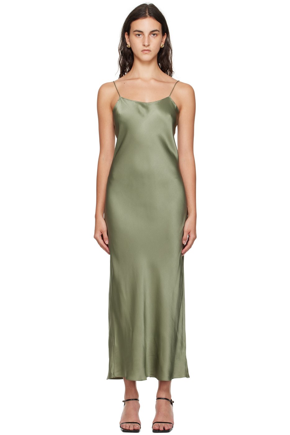 ANINE BING - Robe longue Chloe verte