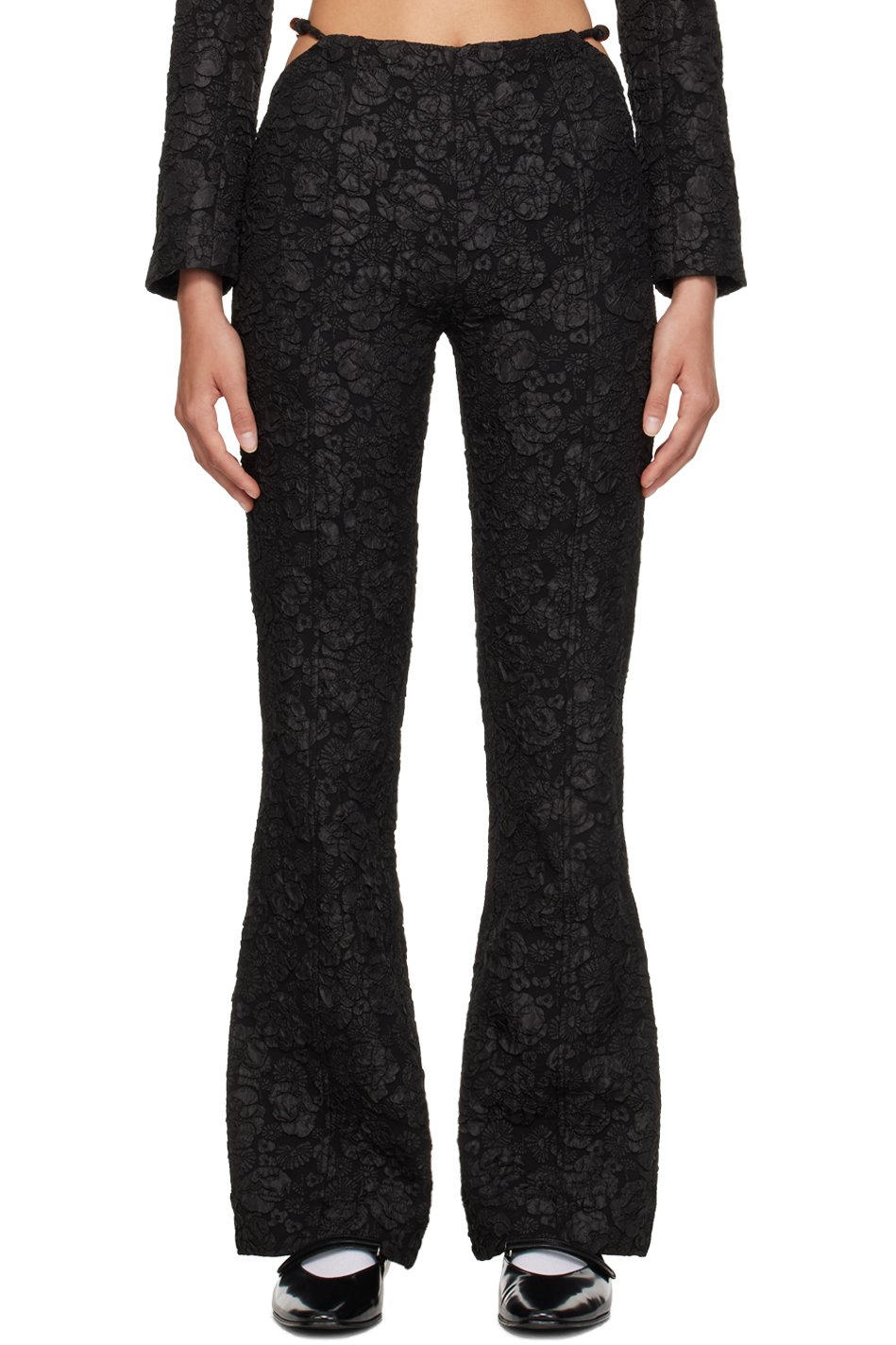 GANNI - Pantalon ajusté noir