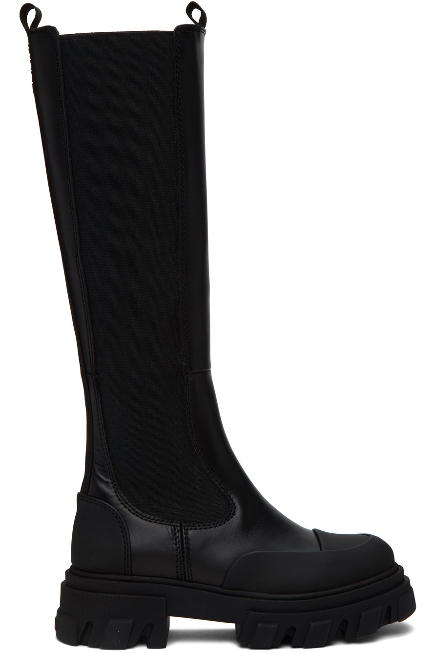 GANNI - Black Cleated Boots