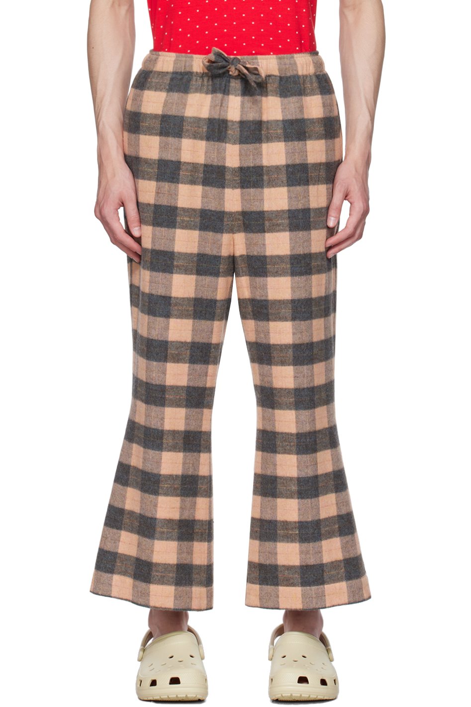 CHLOé NARDIN - Orange & Black Check Trousers
