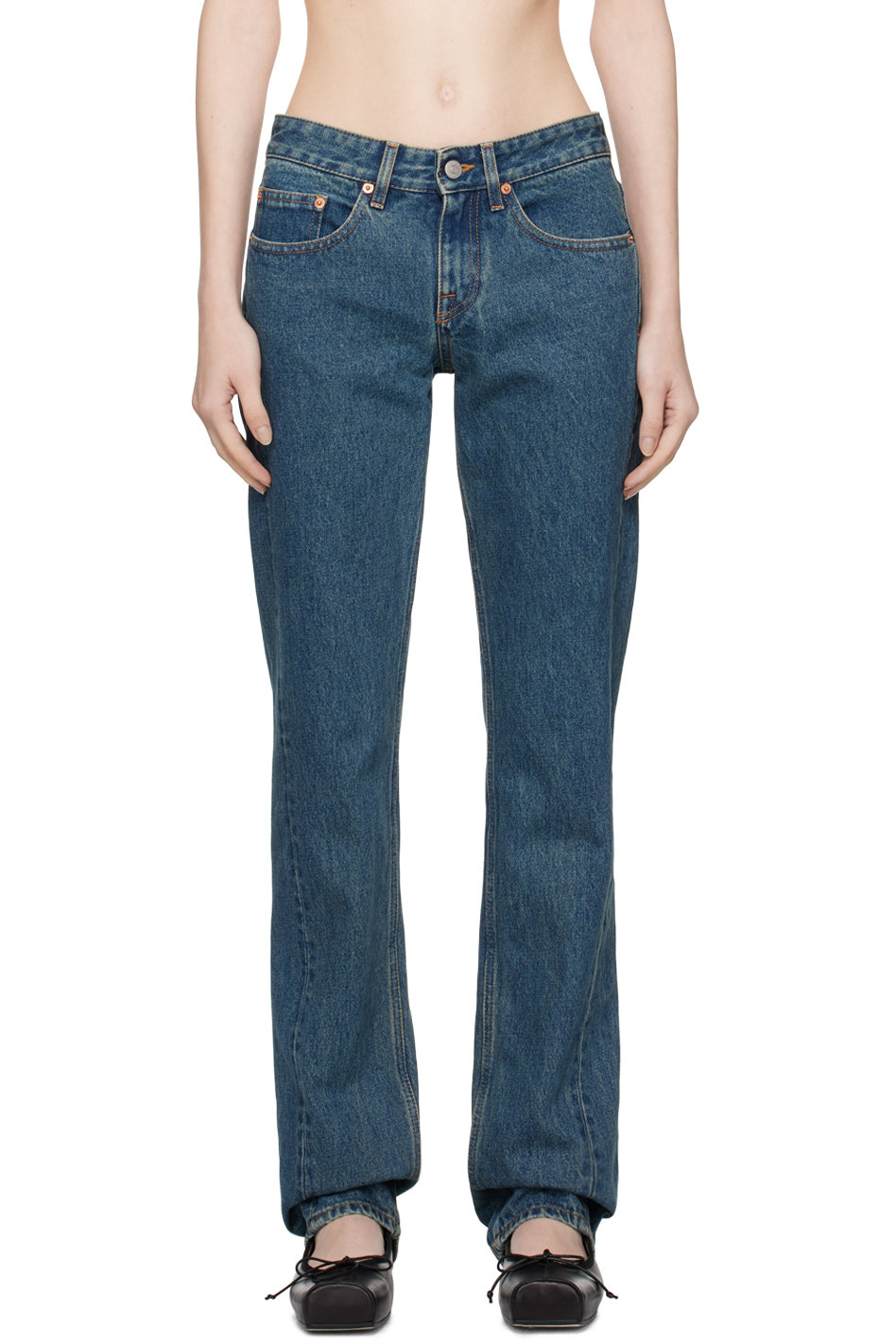MM6 Maison Margiela - Blue Five-Pocket Jeans