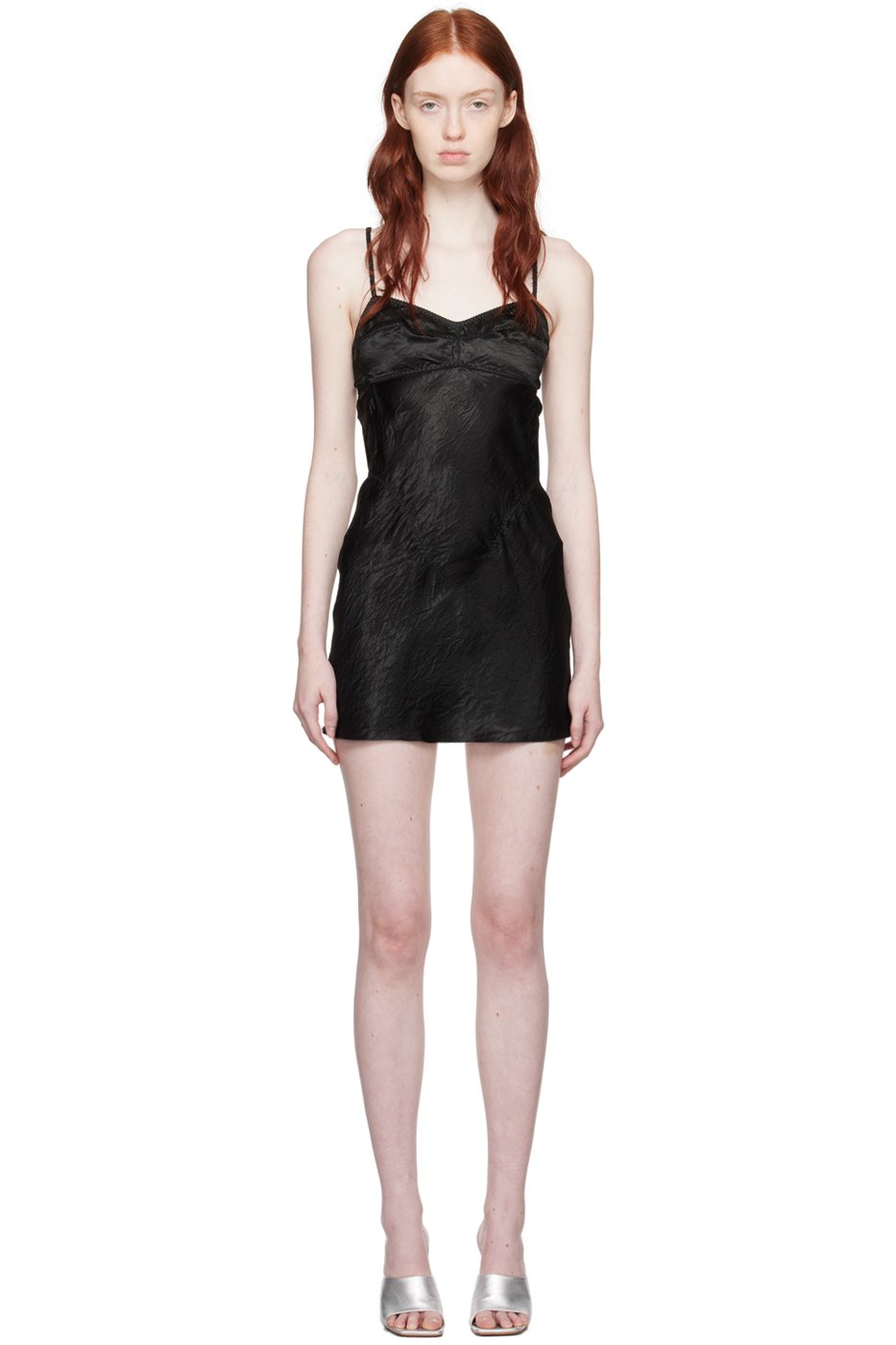 Anna October - Robe courte Waterlily noire
