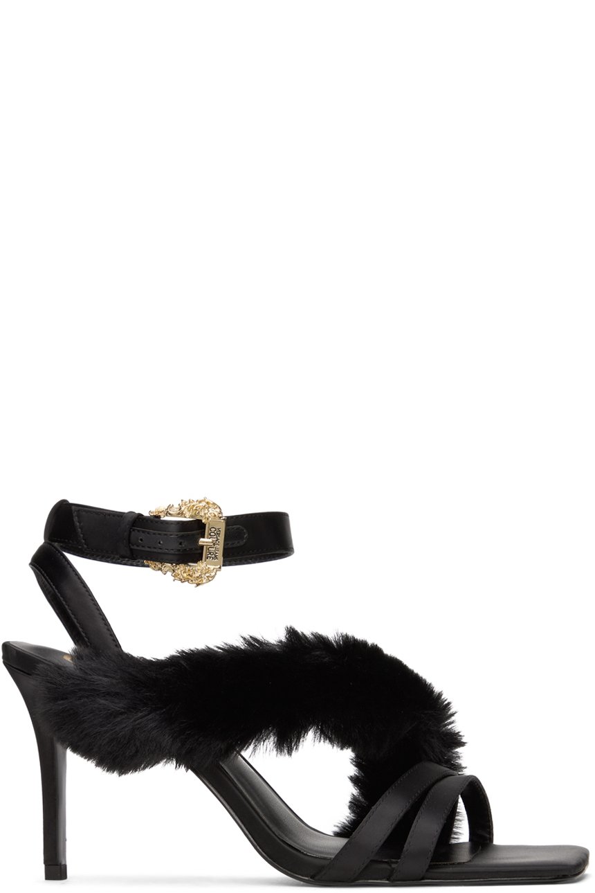 Versace Jeans Couture - Sandales à talon aiguille Emily noires