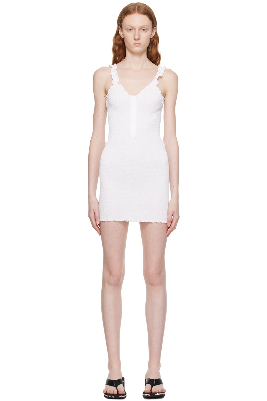 alexanderwang.t - 白色三扣连衣裙