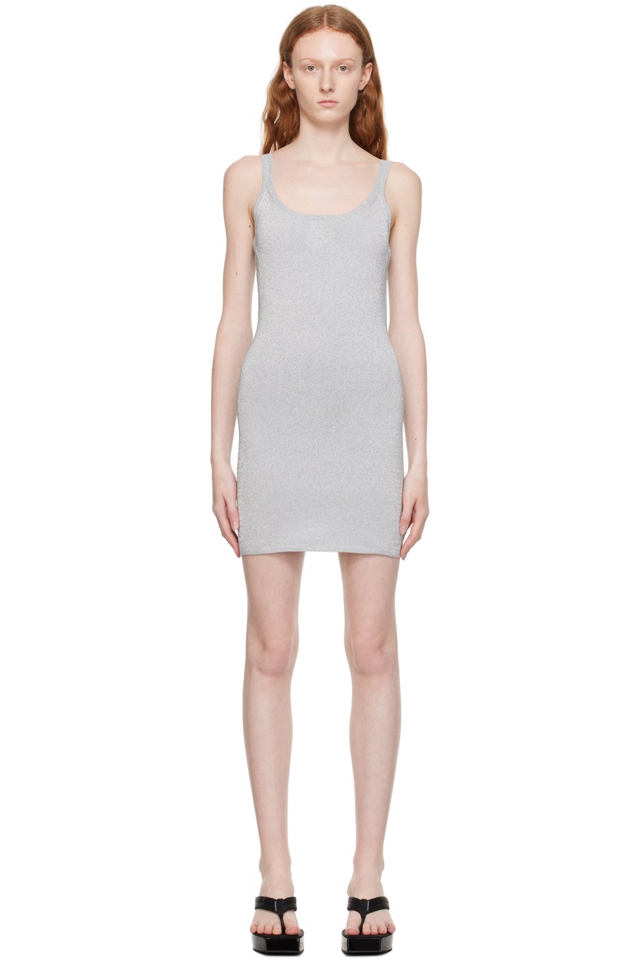 alexanderwang.t - 银色 Tank 连衣裙