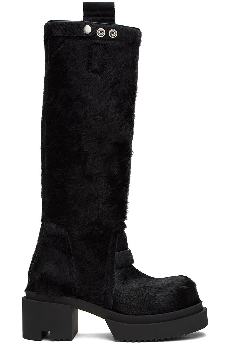 Rick Owens - 黑色 Pull On Bogun 高筒靴