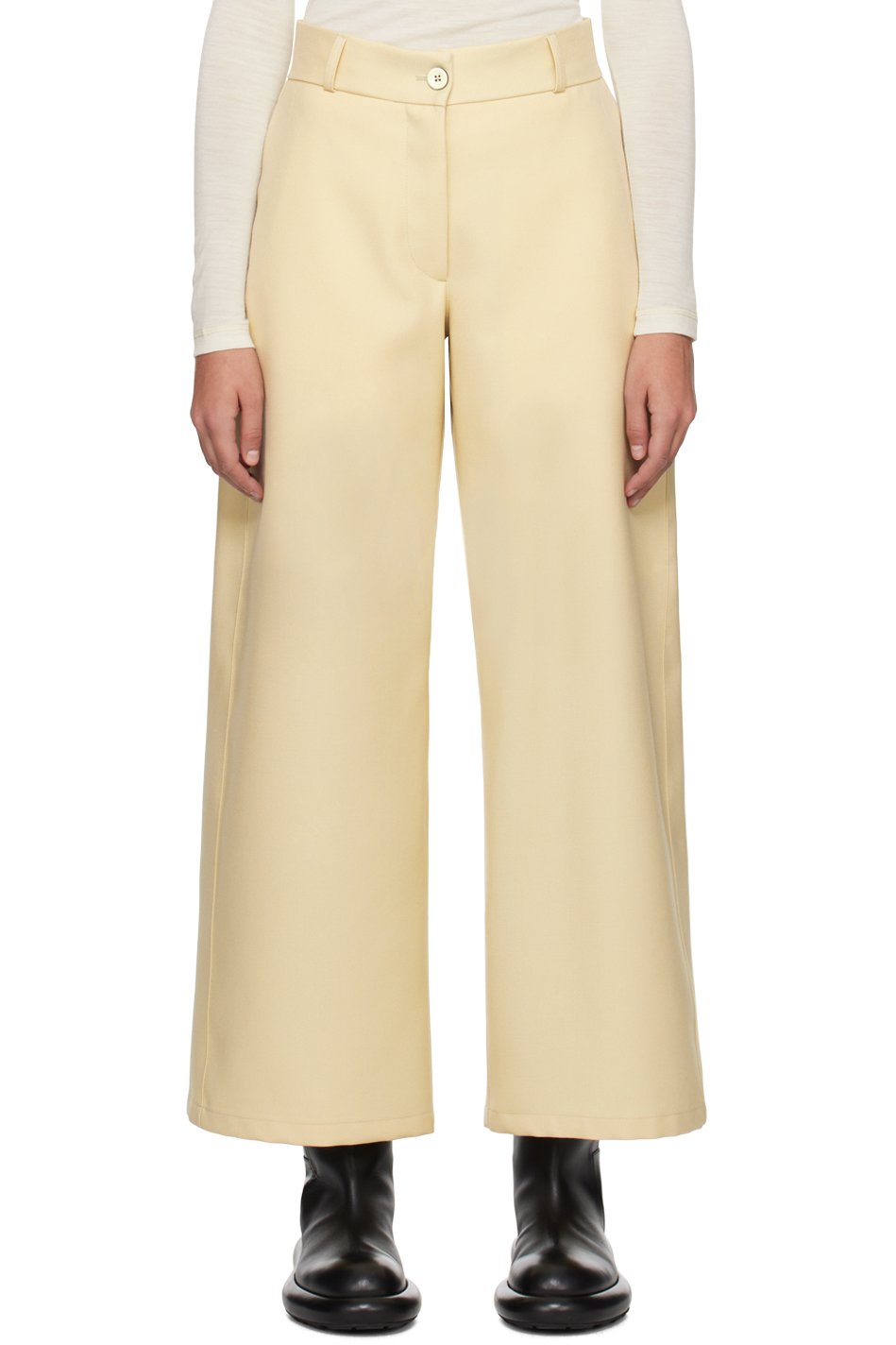 Jil Sander - Pantalon décontracté jaune