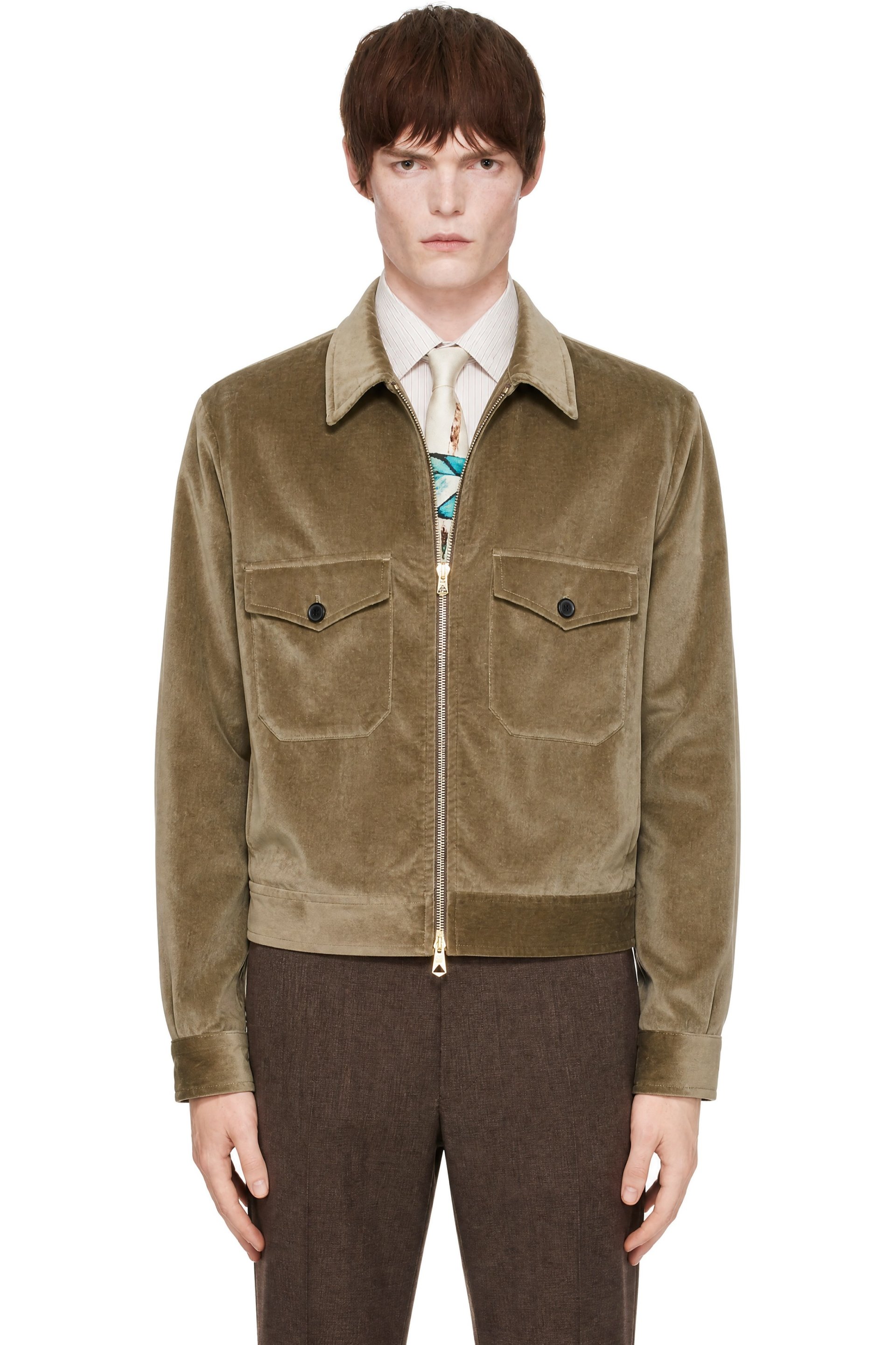 Paul Smith - Taupe Oversized Zip Jacket