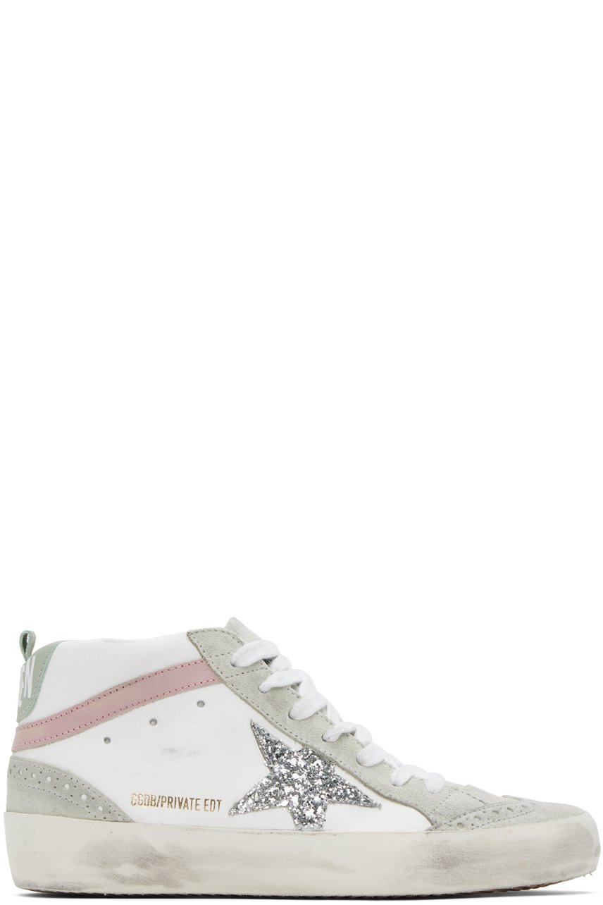 Golden Goose - SSENSE限定 ホワイト＆グレー Mid Star スニーカー