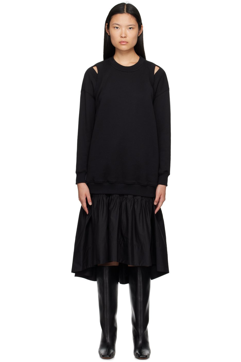 3.1 Phillip Lim - Robe midi étagée noire