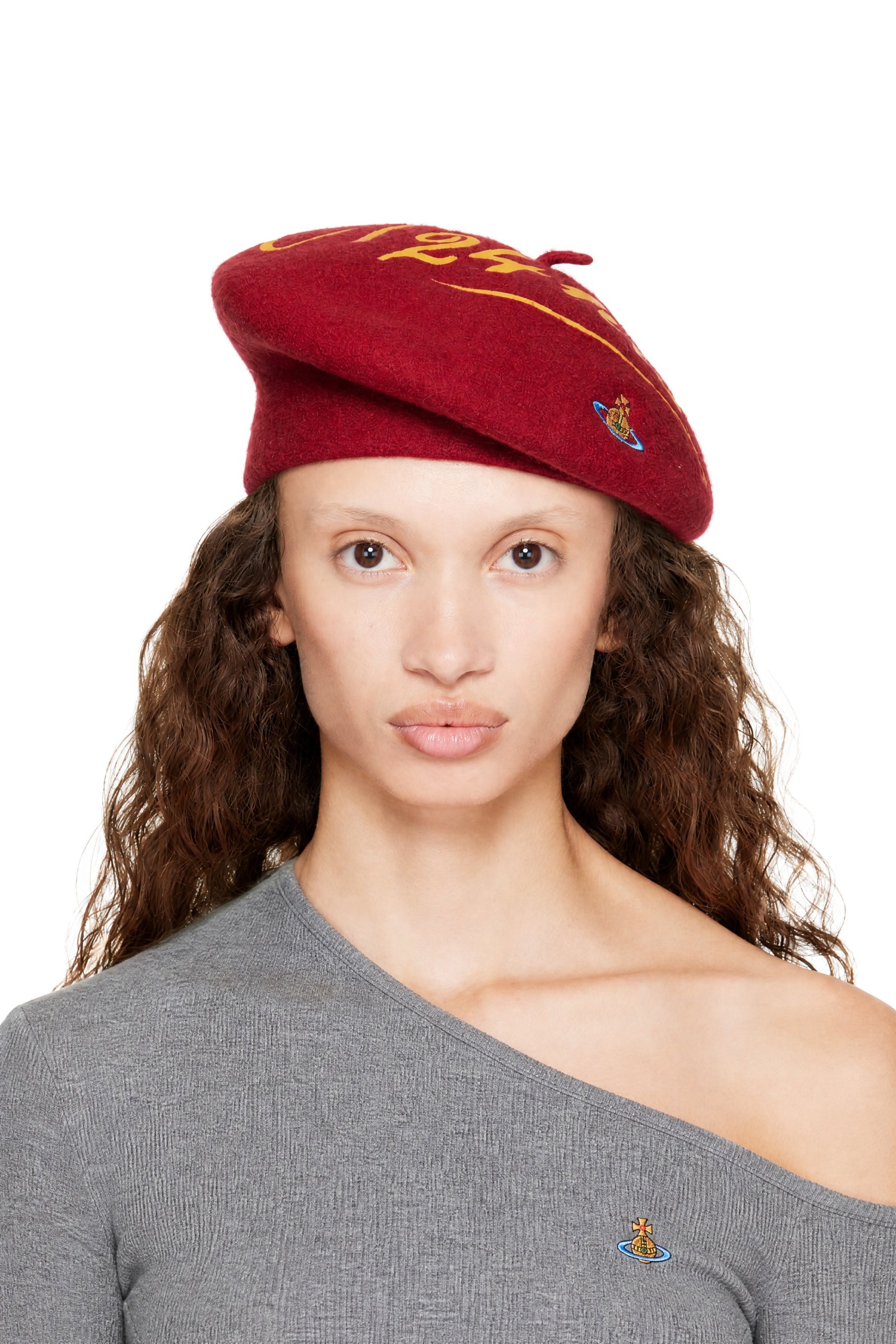 Vivienne Westwood - Red 'Open 24 Hours' Beret