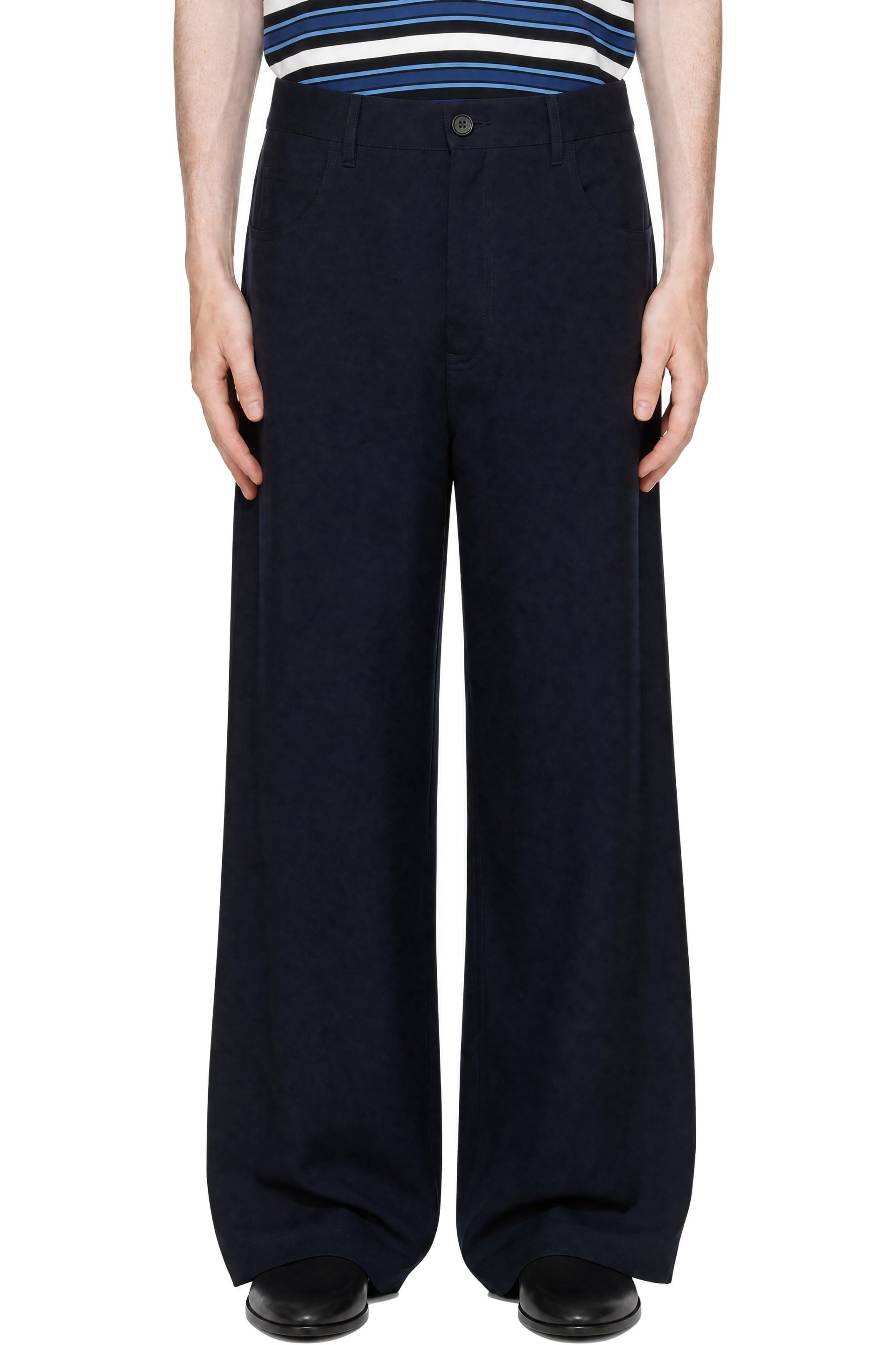 Marni - Navy Wool Trousers