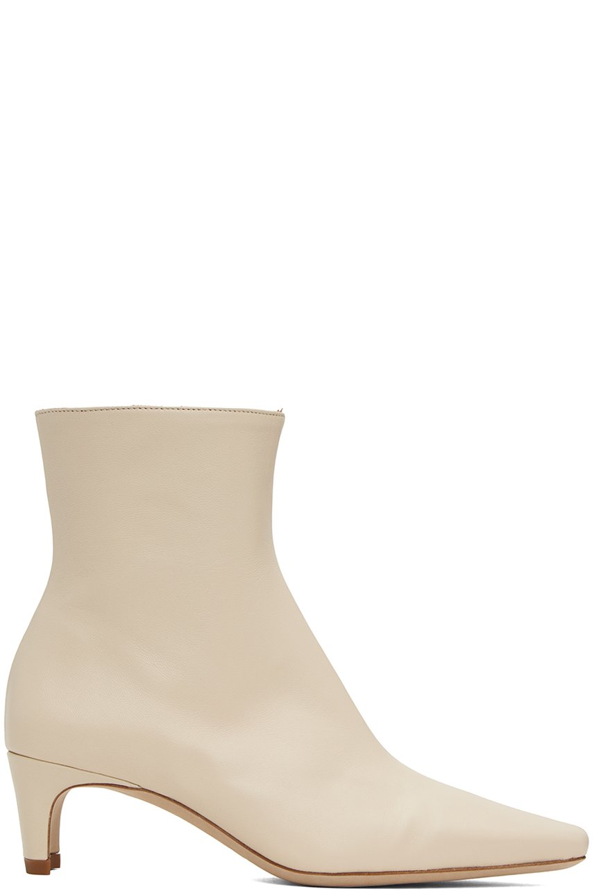 Staud - Off-White Wally Ankle Boots
