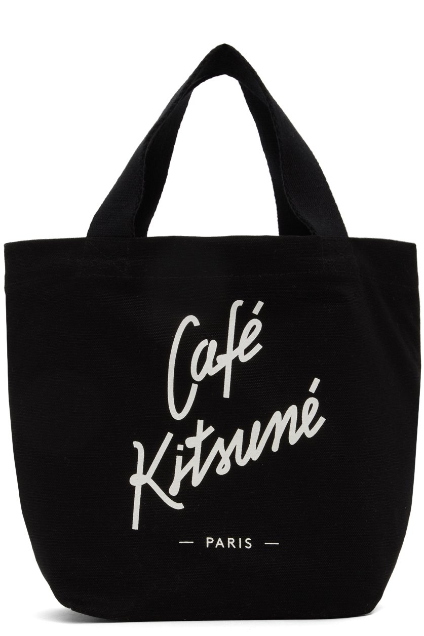 Maison Kitsuné - Mini cabas 'Café Kitsuné' noir