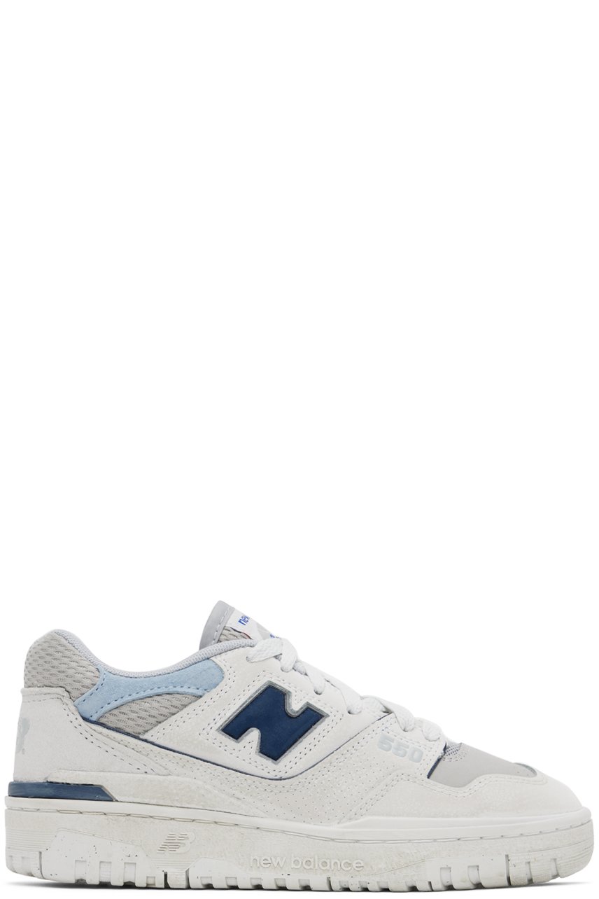 New Balance - Off-White & Gray 550 Sneakers