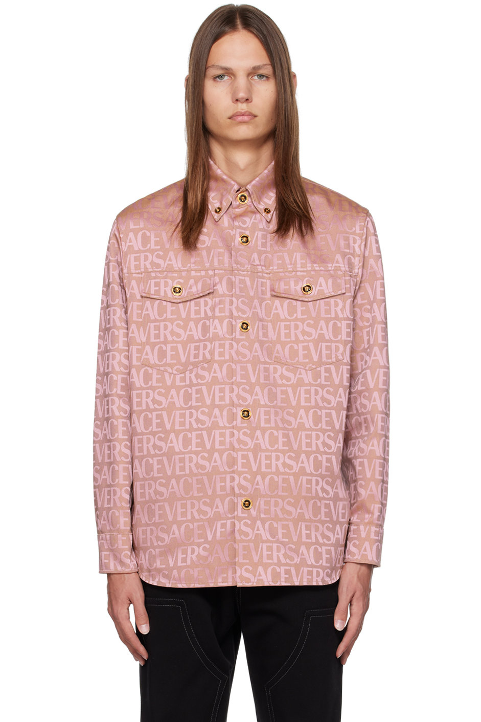 Versace - Pink Allover Shirt