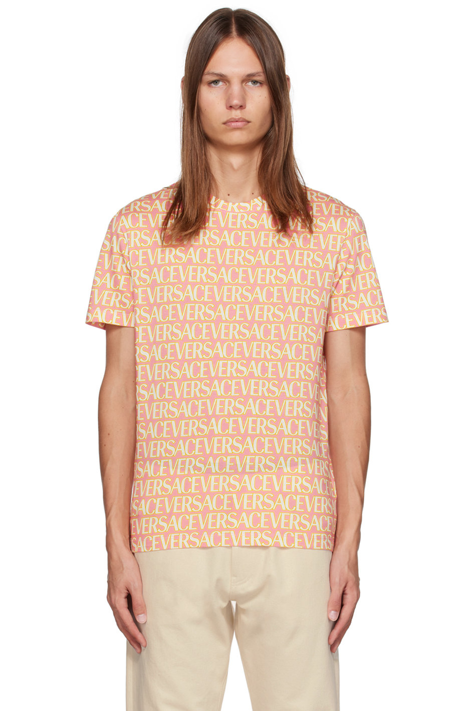 Versace - Pink Allover T-Shirt