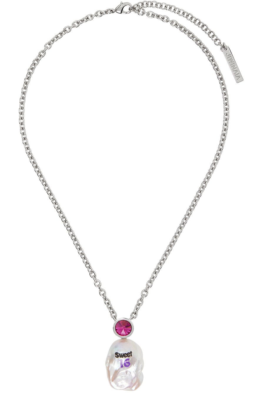 JIWINAIA - SSENSE Exclusive Kids Silver 'Sweet 16' Necklace