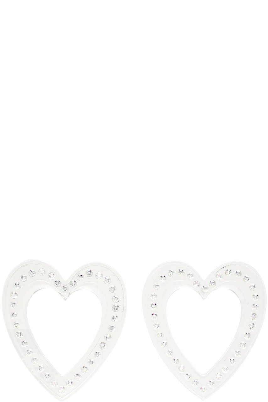 Safsafu - Boucles d'oreilles graphiques transparentes
