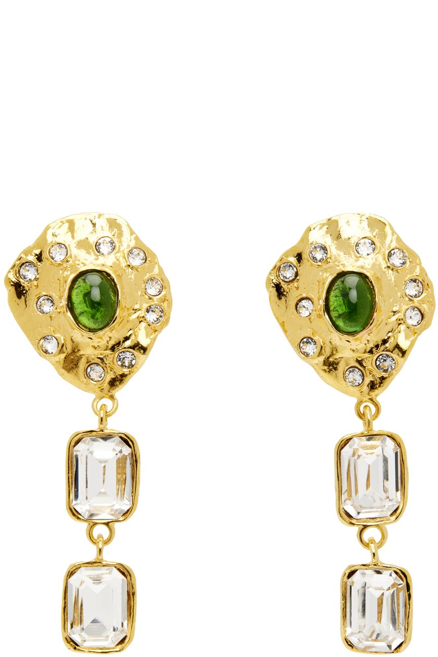 Mondo Mondo - Boucles d'oreilles Oyster dorées