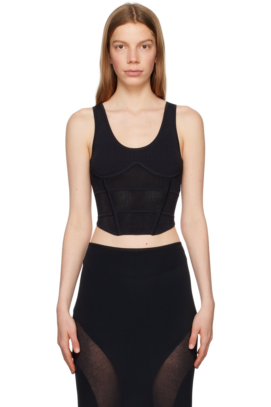 Dion Lee - Débardeur de style corset noir