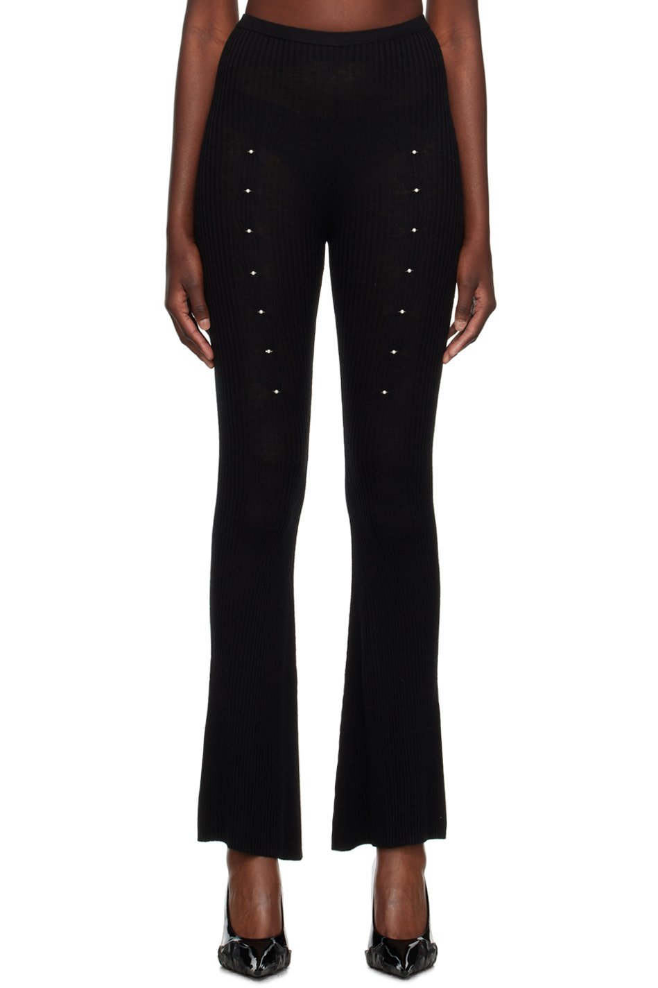 Rui - Black Flared Lounge Pants