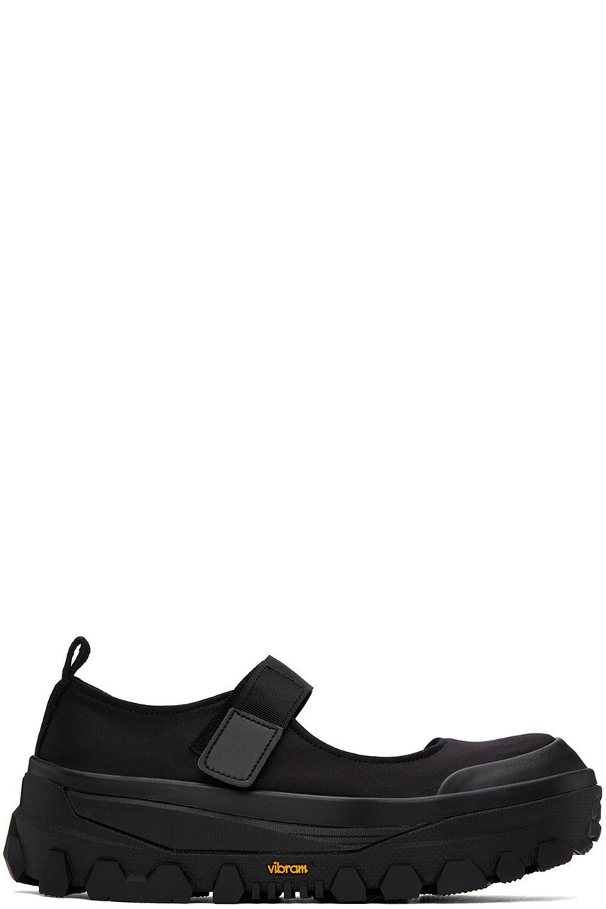 AMOMENTO - Black Vibram Mary Jane Loafers