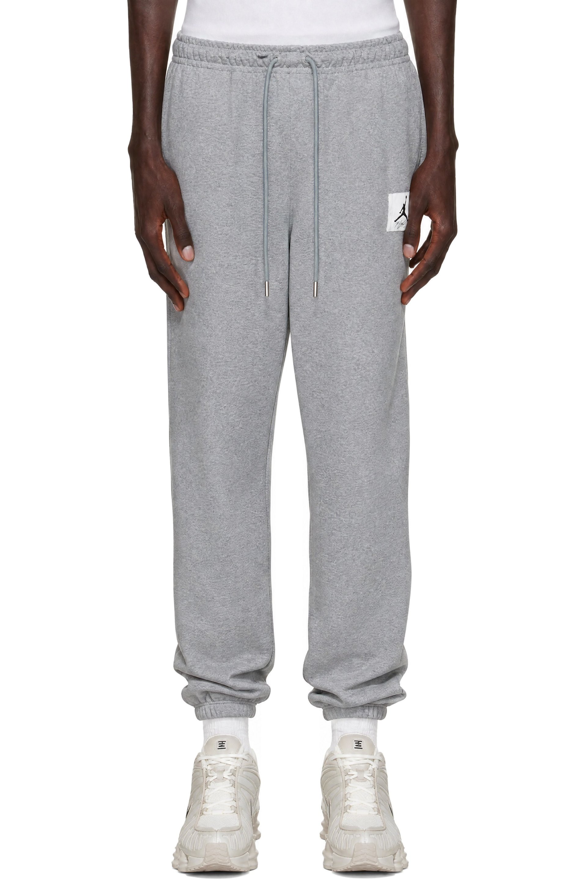 Nike Jordan - Gray Logo Patch Sweatpants