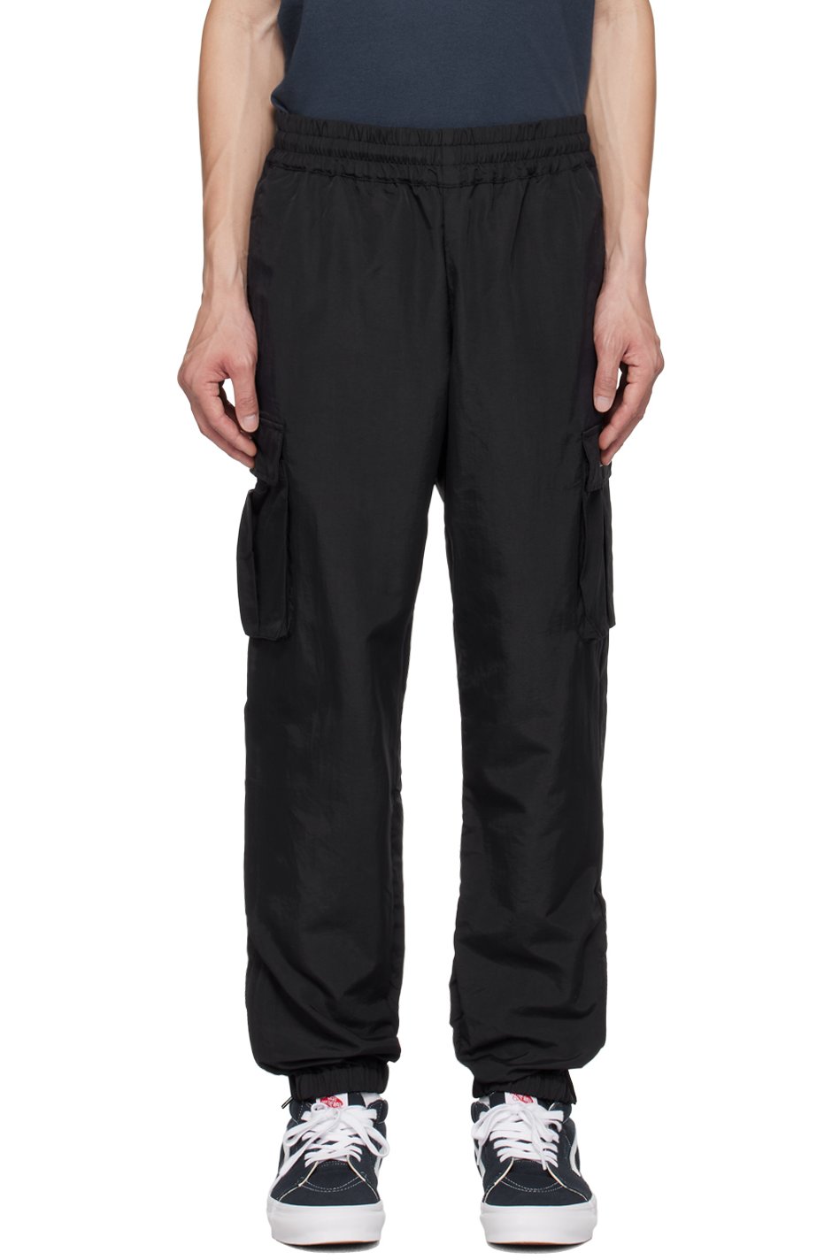 Awake NY - Black Printed Cargo Pants