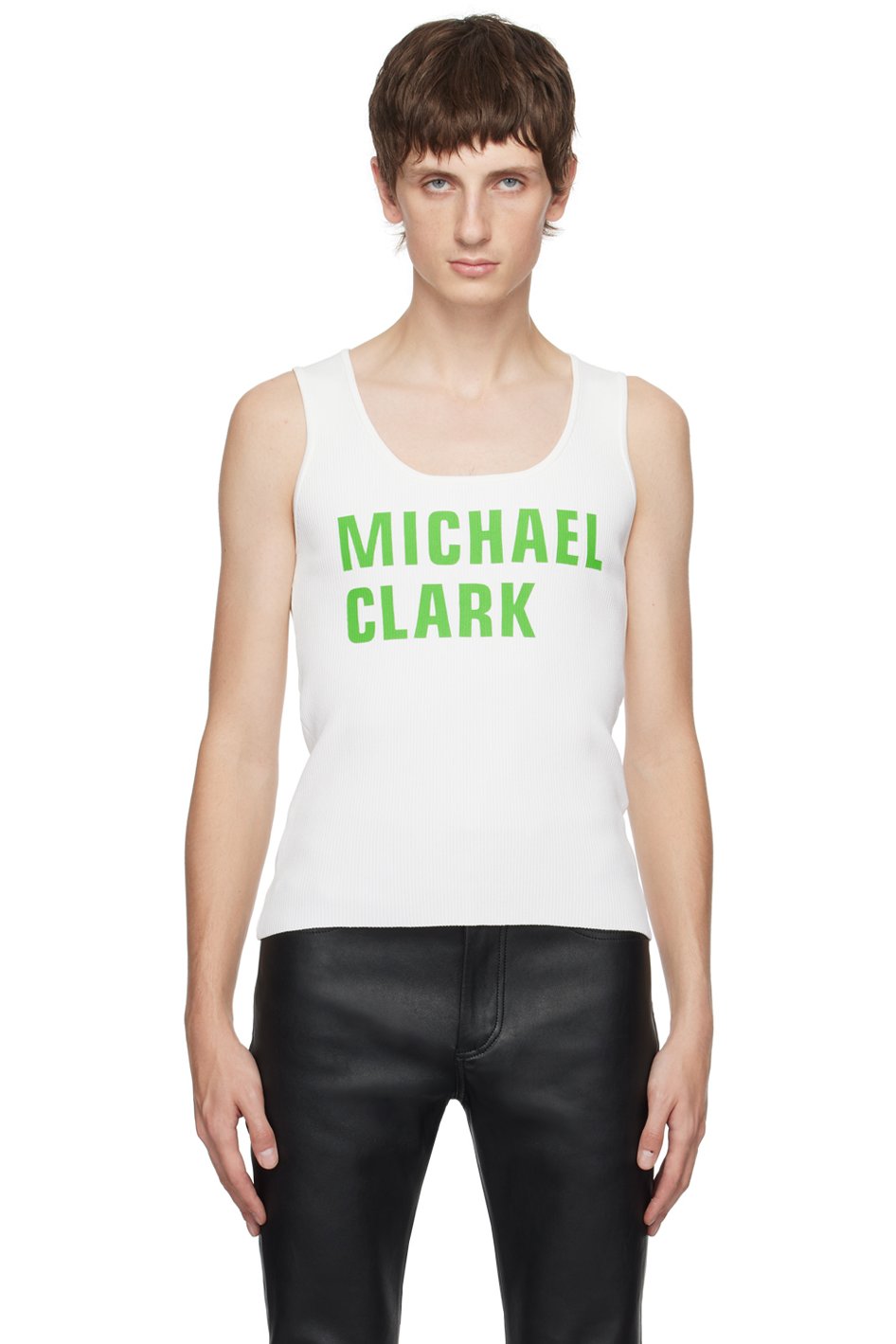 JW Anderson - White Michael Clark Edition Tank Top