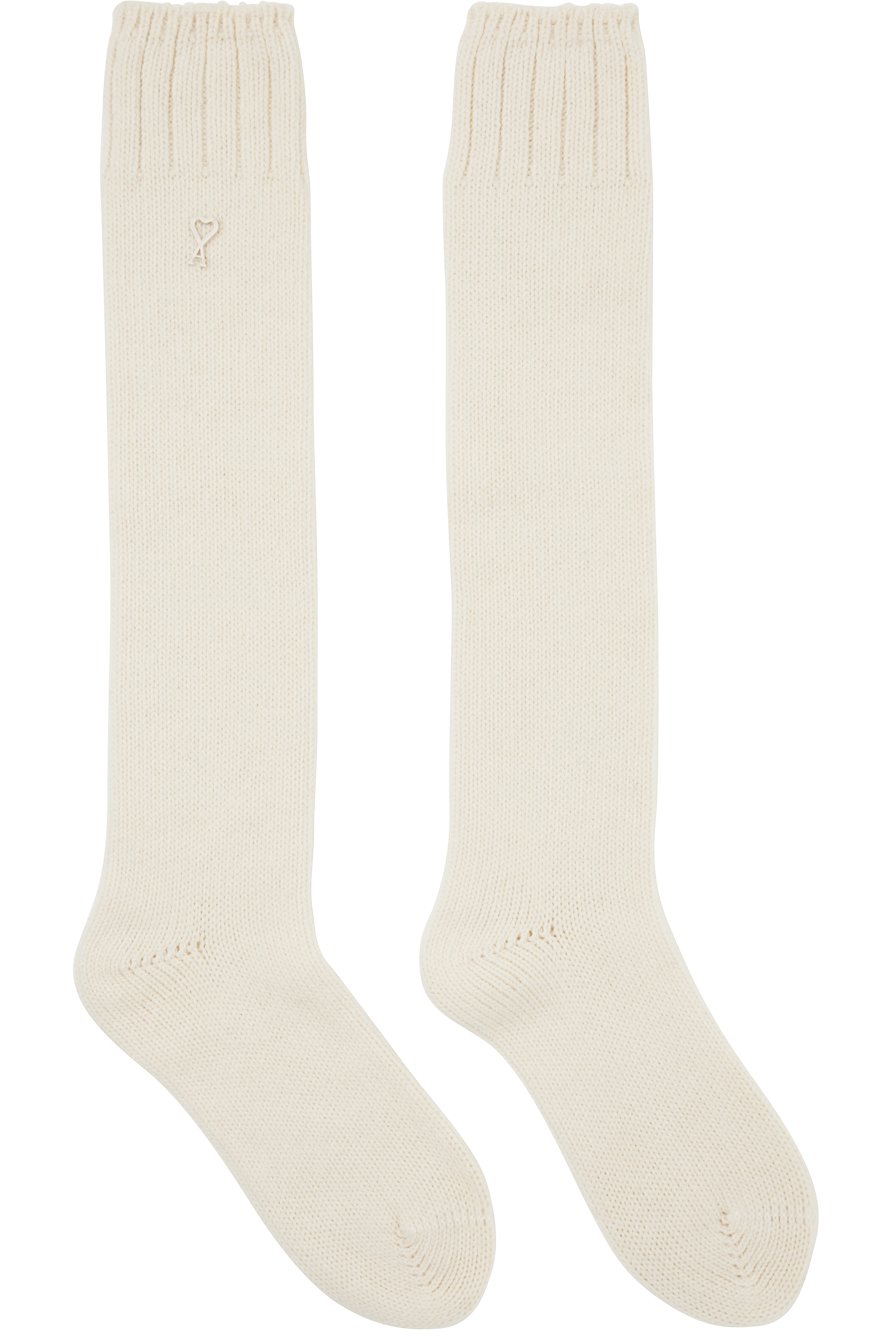 AMI Paris - Off-White Ami de Cœur Socks