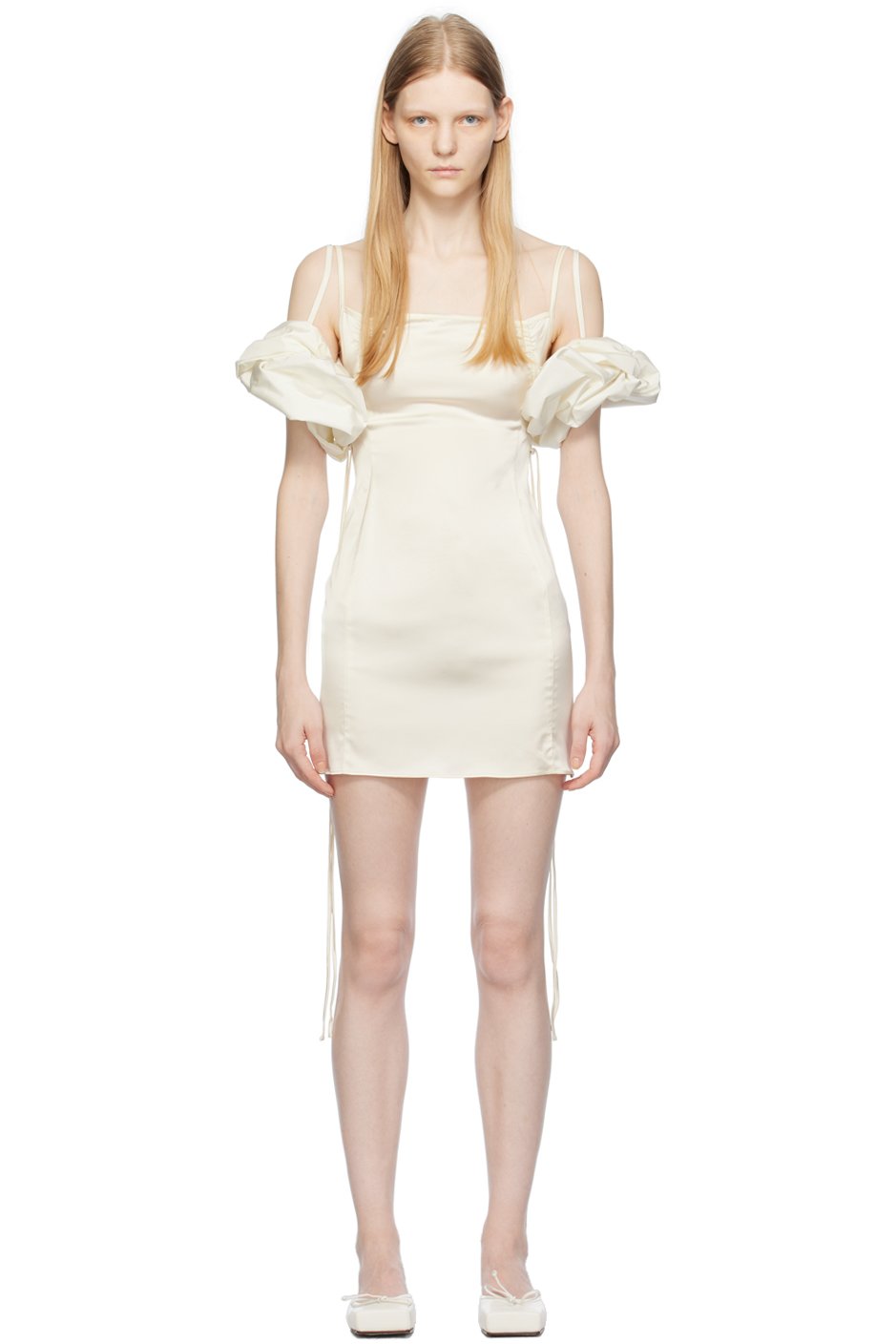JACQUEMUS - Robe courte Chouchou blanc cassé - Le chouchou