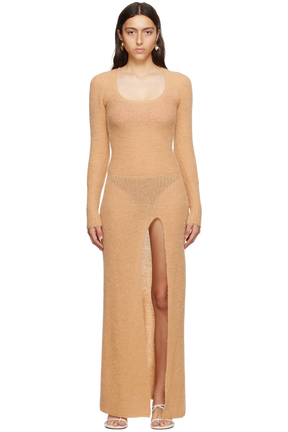 JACQUEMUS - Robe longue Dao beige - Le chouchou