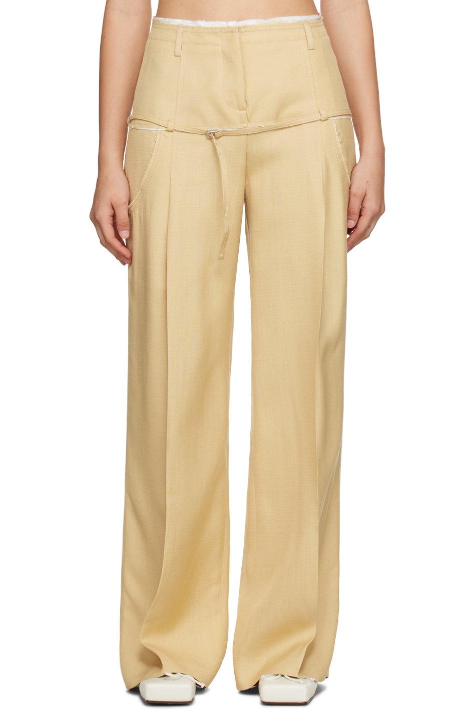 JACQUEMUS - Pantalon Criollo beige - Le chouchou