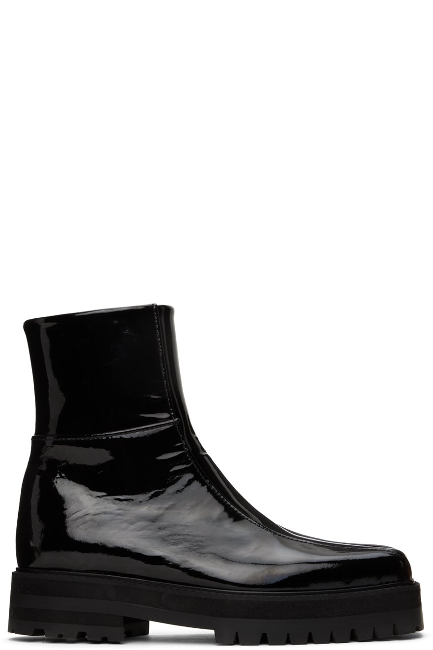 Ernest W. Baker - Black Platform Zipped Boots