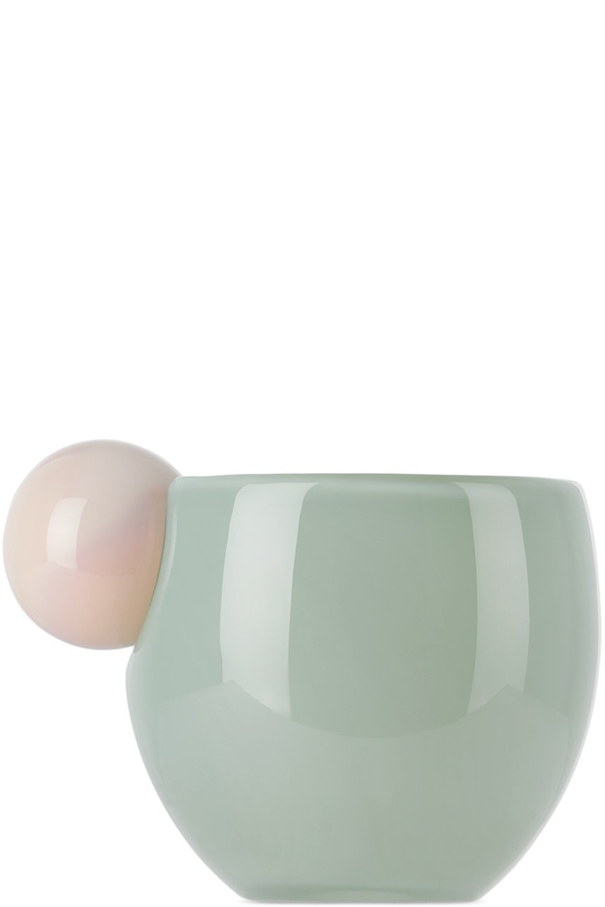 Helle Mardahl - Off-White & Green Bon Bon Coffee Mug