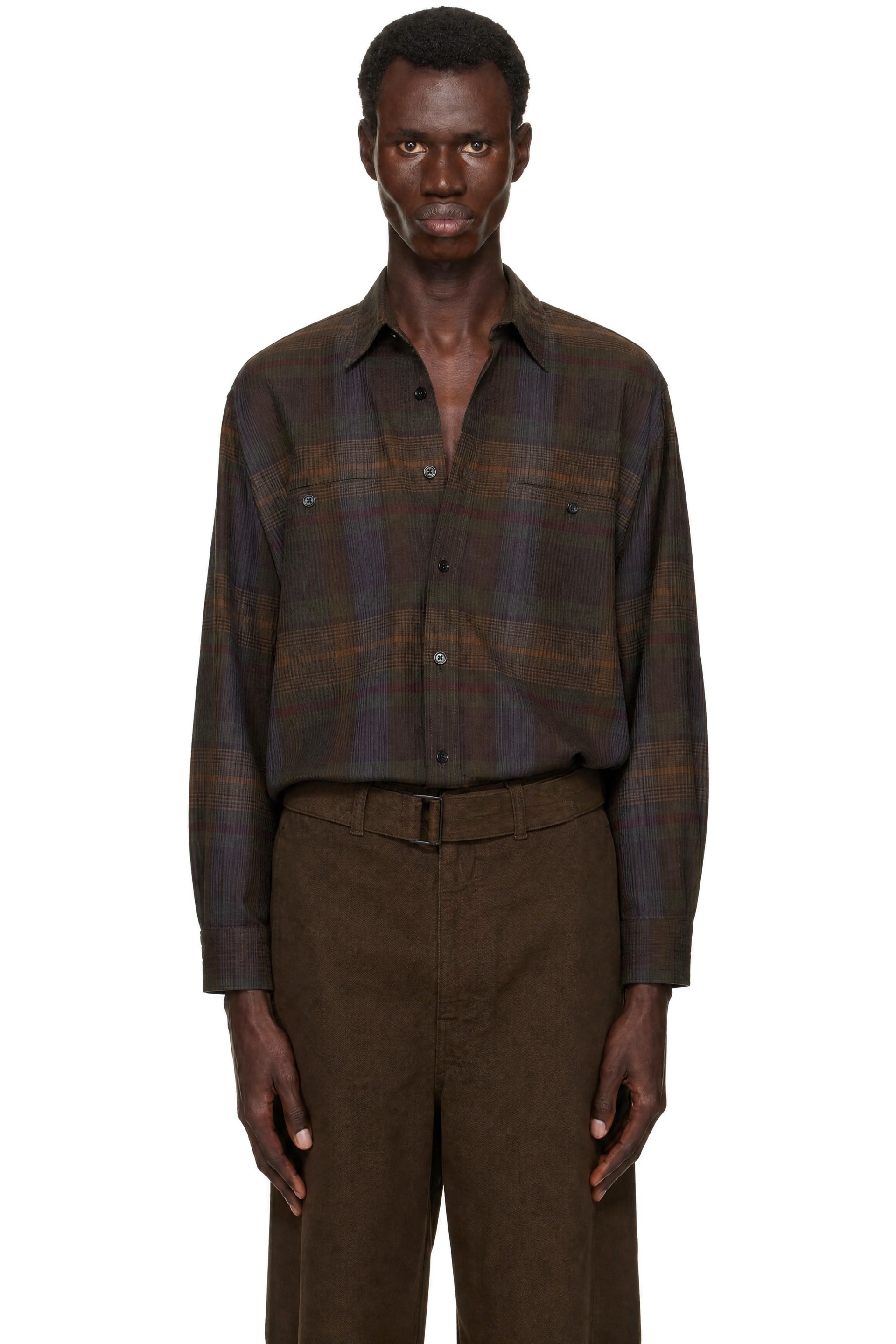 LEMAIRE - Khaki Double Pocket Shirt