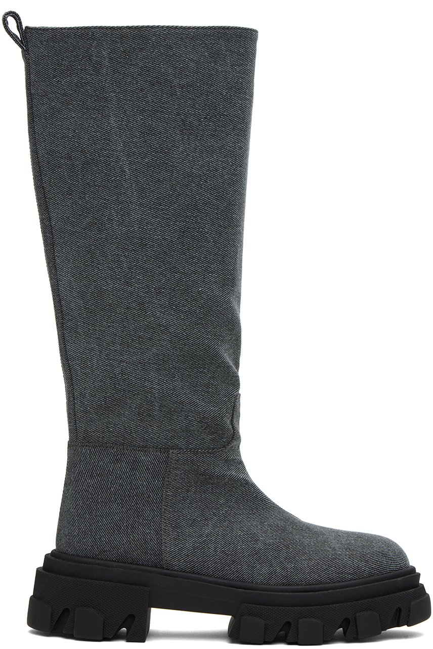 GIABORGHINI - Blue Perni 07 Denim Boots