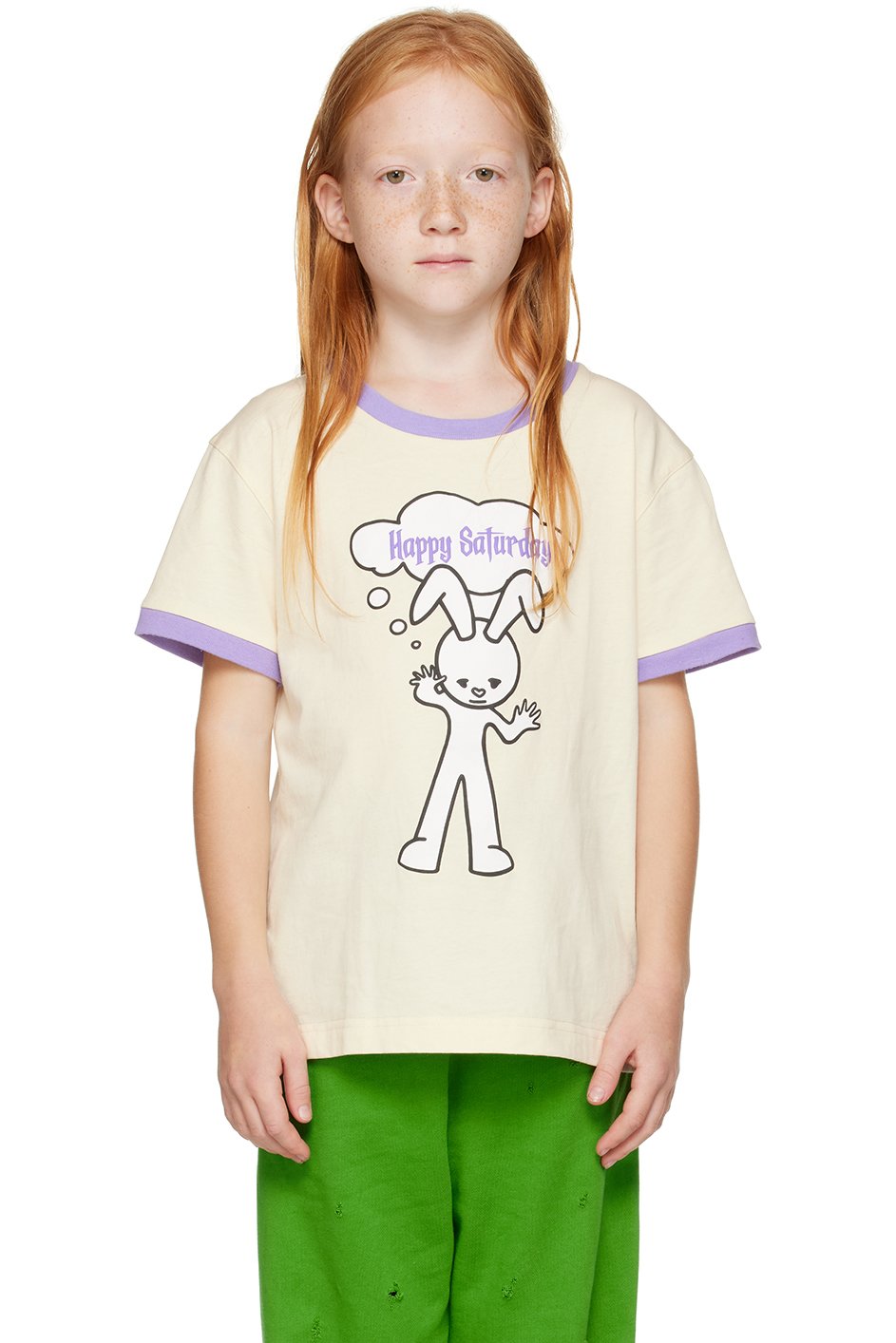 NZKidzzz - Kids Yellow 'Happy Saturday' T-Shirt