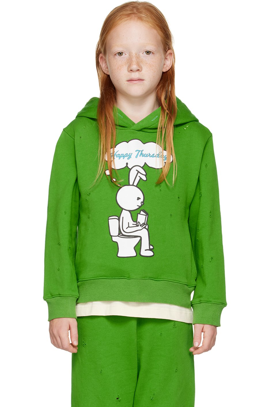 NZKidzzz - Kids Green 'Happy Thursday' Hoodie