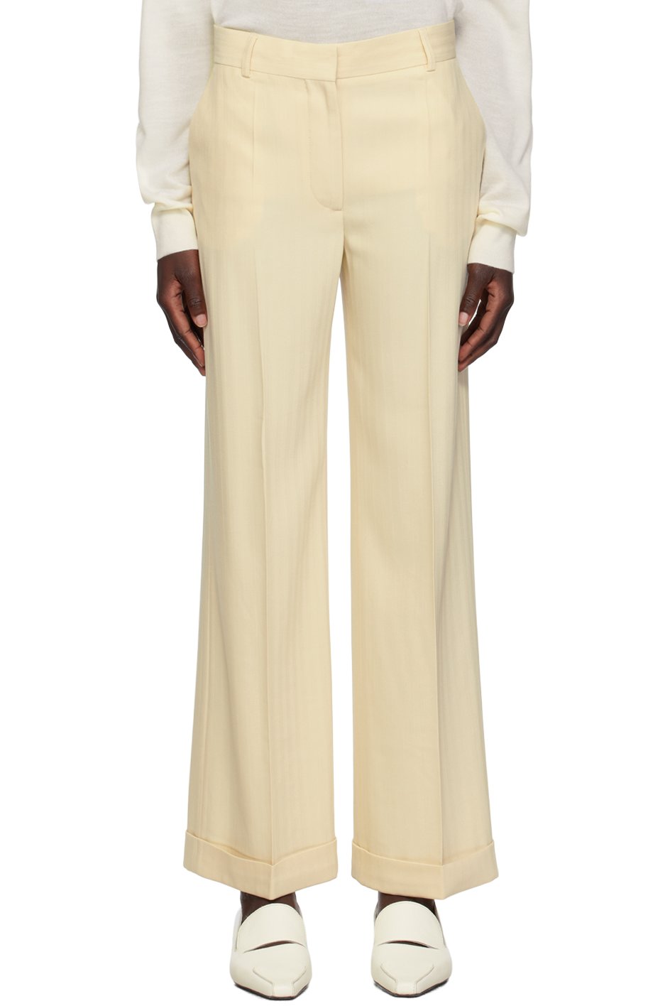 TOTEME - Pantalon ajusté beige