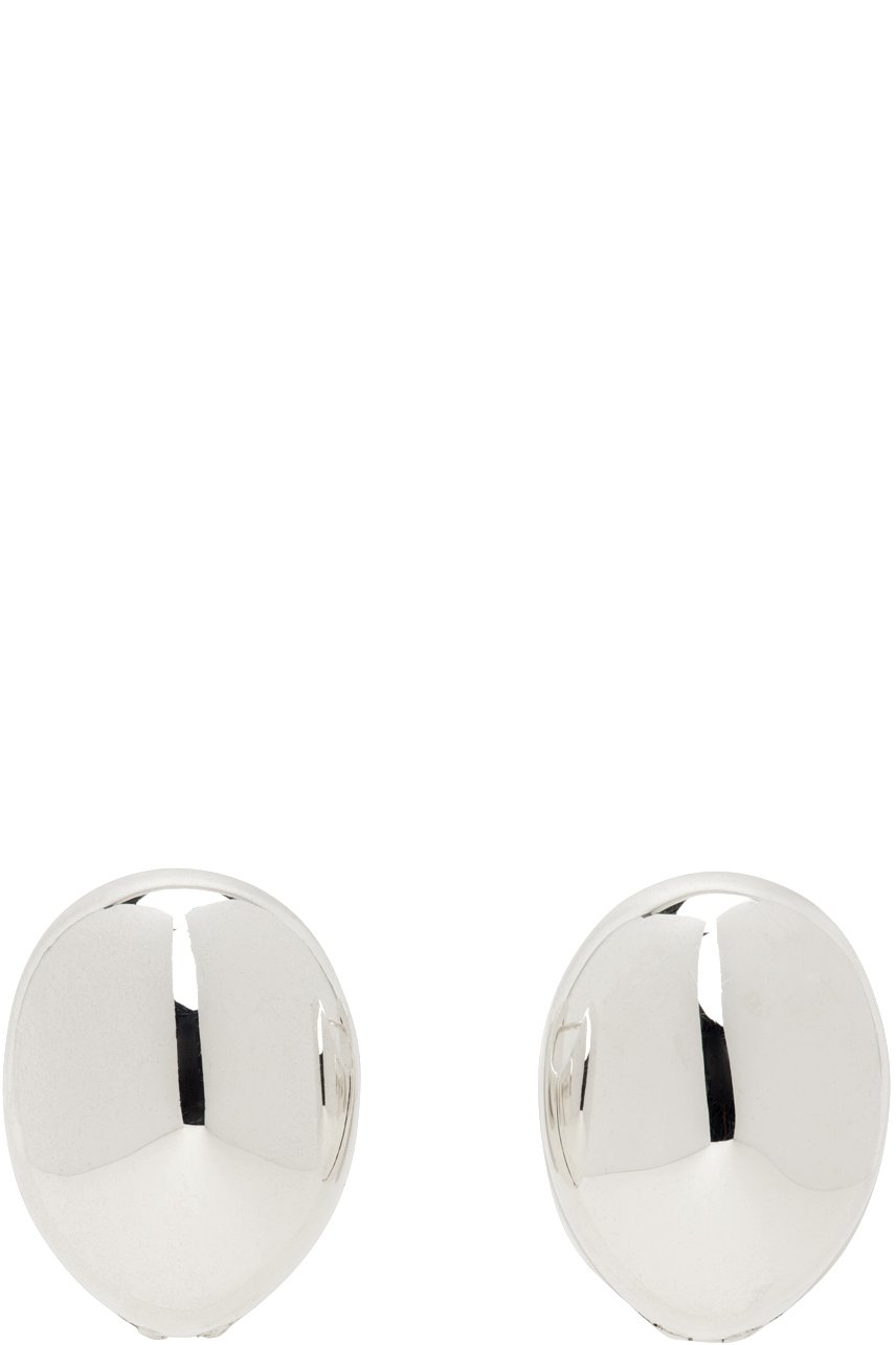 Bottega Veneta - Boucles d'oreilles à anneau argentées