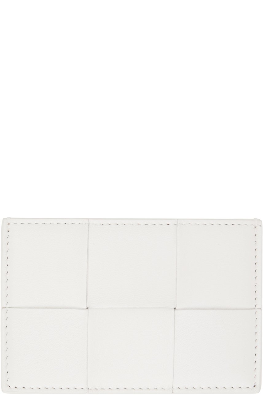 Bottega Veneta - Porte-carte Cassette blanc