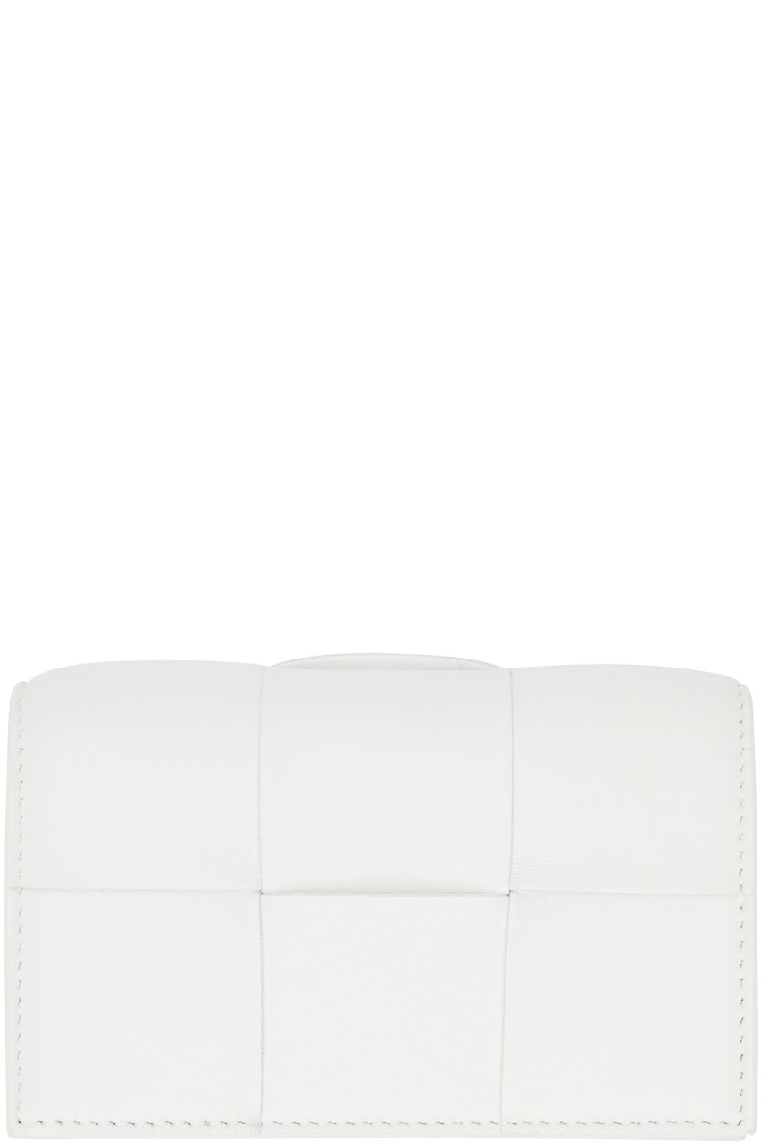 Bottega Veneta - Porte-carte Cassette blanc