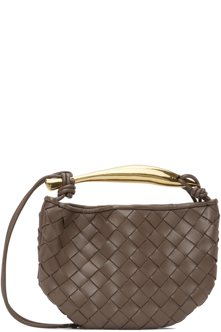 Bottega Veneta - Mini sac taupe à poignée Sardine