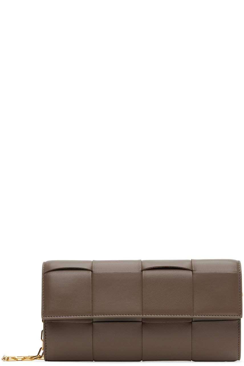 Bottega Veneta - Sac taupe à rabat