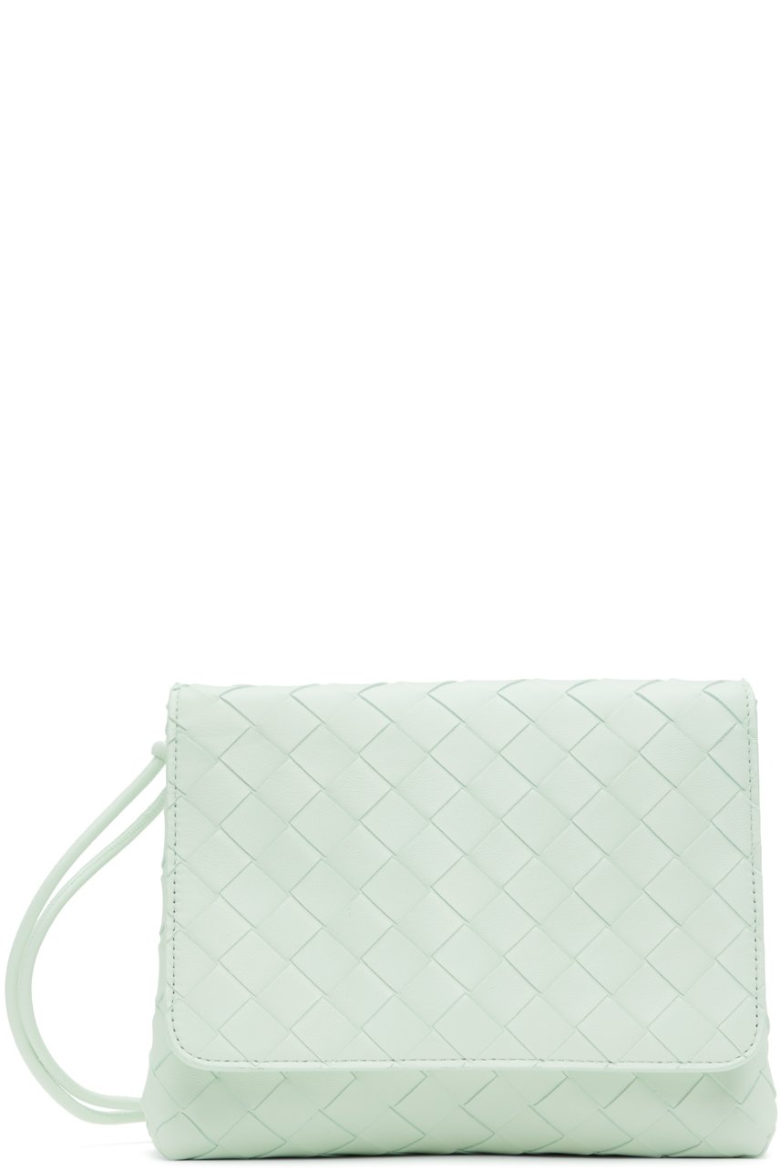Bottega Veneta - Mini sac vert tissé façon intrecciato